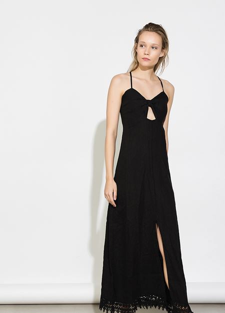 Γυναικείο Φόρεμα BSB σε μαύρο χρώμα