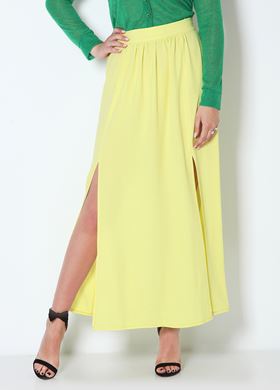 Γυναικεία Φούστα MAKI PHILOSOPHY κίτρινο χρώμα