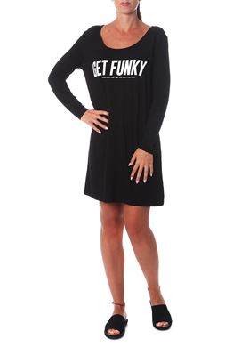 Γυναικείο μαύρο Φόρεμα Funky Buddha GET FUNKY